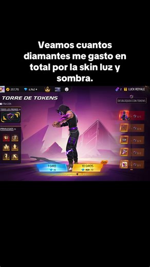 #free_fire #luz #parati | cuantos diamantes para luz y sombra