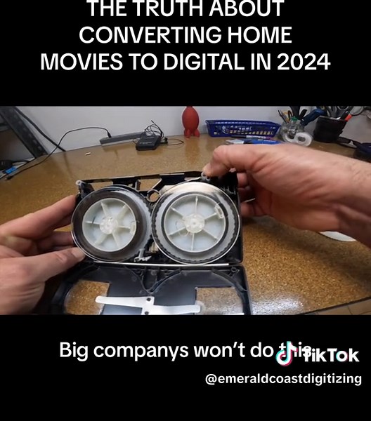 Dont trust big “send you a box” companies that claim to be experts. RUN! Find a small business that cares! These things are important! If you would like for me to do it for you emeraldcoastdigitizing.com #digitizing #legacybox #cantbetrusted #choosesmallbusiness #homemovies #imemories #southtree #tapetodigital #vhstapes #vhs #digital8 #minidv #retrotech #fyp