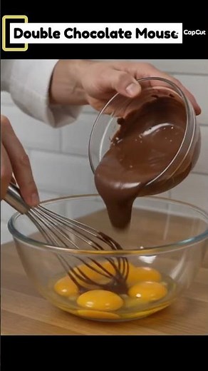Double Chocolate Mousse #desertrecipe #shorts #chocolate