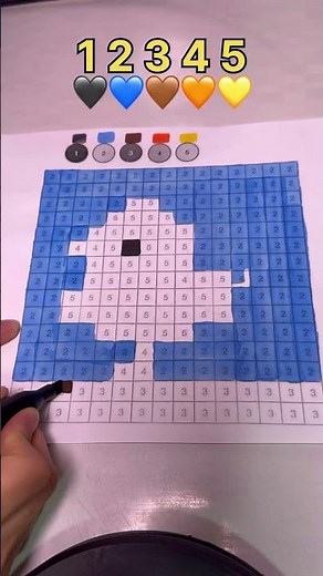 Square Color by Numbers 🎨 Relaxing Coloring #drawing #art #coloring