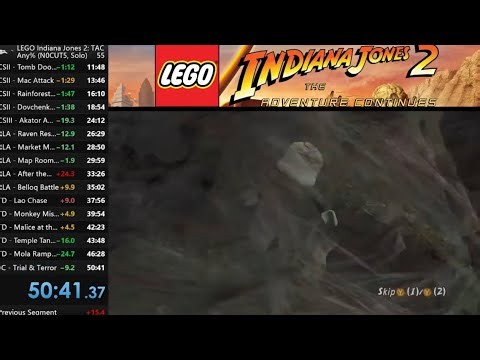 [50:41] LEGO Indiana Jones 2 Speedrun (Any%, N0CUT5, Co-Op)