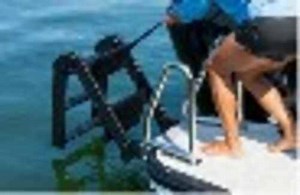 Lippert Retractable Boat Stern Ladder - 5 Steps - 400 lbs - Stainless Steel Lippert Boat Ladders LC9