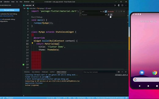 使用flutter和sqlite数据库做笔记应用