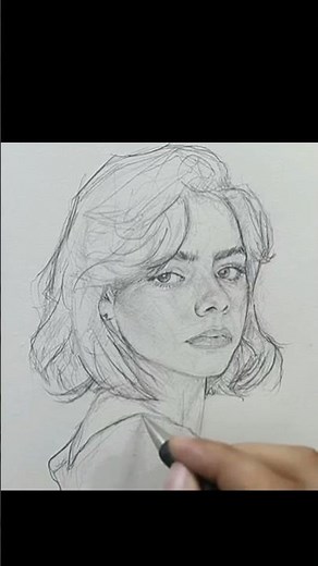 "The Perfect Female Face Proportions! (Loomis Technique) 🔥 #drawing