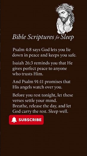 Sleep Peacefully in God's Promises #faith #bedtime #scripture