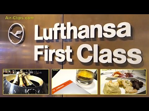 Lufthansa Airbus A340 First Class, FULL FLIGHT + LH F-Class Terminal! [AirClips full flight series]