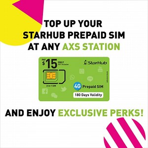 Here’s how you can top up your Prepaid SIM safely at any AXS Station near you. ☎️🌏 Plus, enjoy 15% bonus credit and FREE 100MB local data! #NeverStop connecting with your loved ones on Singapore’s fastest network. Visit starhub.com/top-up to find out more. | StarHub