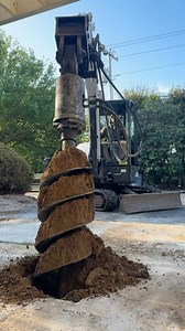 One of our more difficult pile jobs.. Some m3 @mascore_helical_piles getting installed into some ledge.. we got the first 15 done for phase one, but not without a struggle. #helicalpiles #deck #building #bobcat #heavyequipment | Ravin Builders