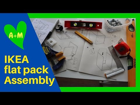 How to assemble an Ikea cabinet flat pack beginner’s tutorial