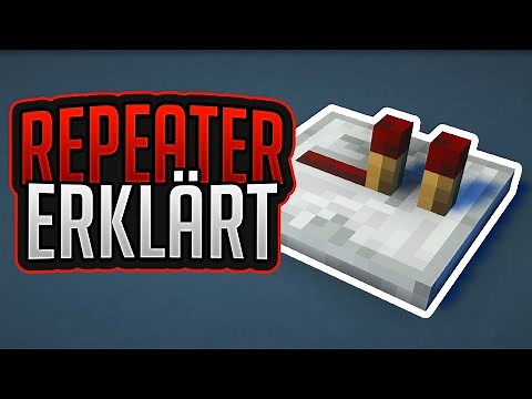 Repeater Einfach Erklärt! (Tutorial) ✨ Redstone Schnell Erklärt #02 ✨ ErikOnHisPeriod