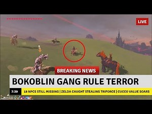 Link's Bokoblin GANG Attack NPC & Rule Terror Across Hyrule in Zelda Breath of the Wild