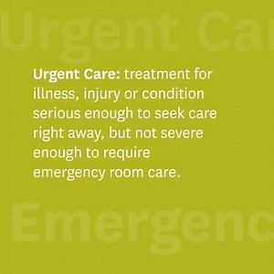 Whether you get treatment in an emergency room (ER) or an urgent care center mainly depends on the severity of your medical condition. Your co-pay for an emergency room visit vs. an urgent care visit depends on several different factors: ⁠ ⁠ • Whether you’re insured or uninsured ⁠ ⁠ • What type of health insurance plan you have ⁠ ⁠ • Additional services you receive (i.e. lab tests or X-rays) ⁠ ⁠ • Whether or not you are admitted to the hospital after your ER visit ⁠ Learn more about our plans at