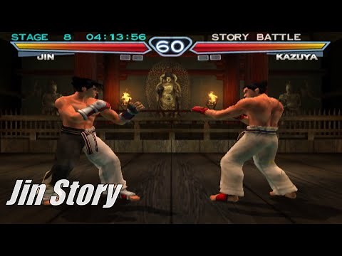 Tekken 4 - Jin Kazama Story Playthrough (1080p 60FPS)