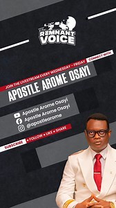 This is the interrelation between faith and grace - Apostle Arome Osayi #apostlearome #salvation #theremnantvoice | Apostle Arome Osayi