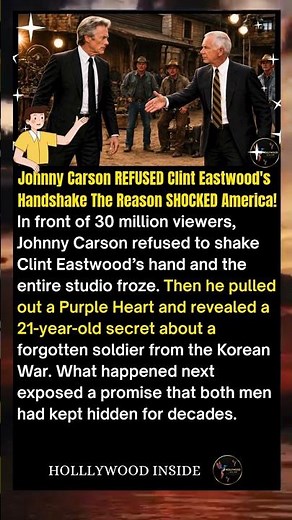 Johnny Carson REFUSED Clint Eastwood's Handshake The Reason SHOCKED America! #shorts