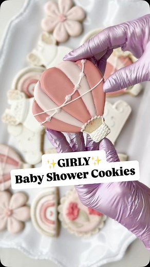 1.3K views · 17 reactions | 殺凉 These *girly* baby shower cookies are...