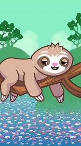 Ai Generated, Sloth, Lazy. Free Stock Video