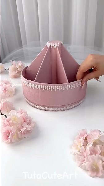 DIY Rotating organizer tutorial 🌸