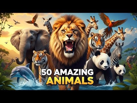 50 Amazing Animals of the World | Wildlife Compilation” 🐘🦁🐬