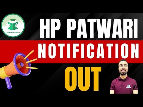BREAKING: HP PATWARI 2025 Notification OUT! – Exam Date, Full Syllabus & Must-Know Insider Tips!