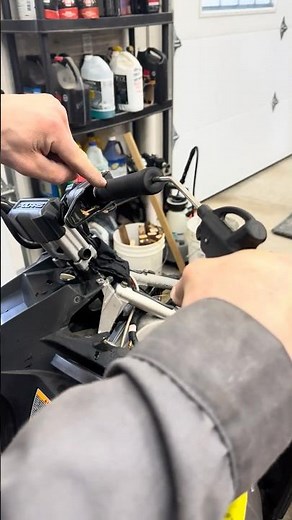 EASILY remove handlebar grips - snowmobile atv dirt bike