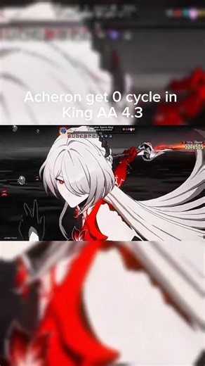 Acheron is LITERALLY BROKEN against King AA! 💀🔥 #short #honkaimaxstar #honkaistarrail