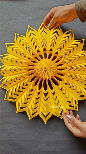 DIY 3D paper snowflake ❄️/ Christmas decoration ideas ❤️ #craft #snowflakes #christmas #creative