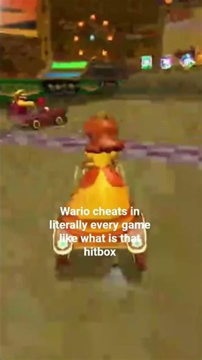 HOW DOES WARIO HAVE THAT HITBOX #nintendo #gaming #mario #mariokart #fyp #shorts