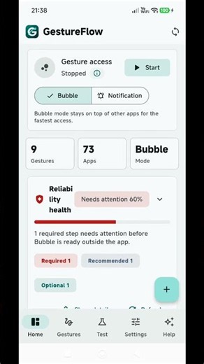 GestureFlow Demo: Create a Gesture and Launch Apps from a Floating Bubble