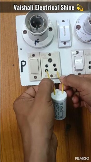 fan condenser kaise test kare✅ iti electrician #trending #ytshorts #electrical #tricks