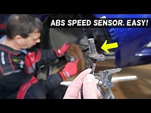 HOW TO REPLACE ABS SENSOR, WHEEL SPEED SENSOR ON A CAR