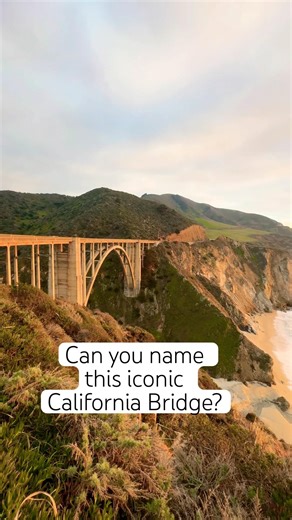 Can you name this iconic California Bridge?! #Shorts #California #GeoGuessr