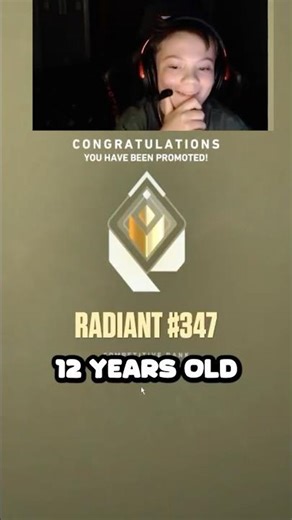 Youngest Radiant in VALORANT