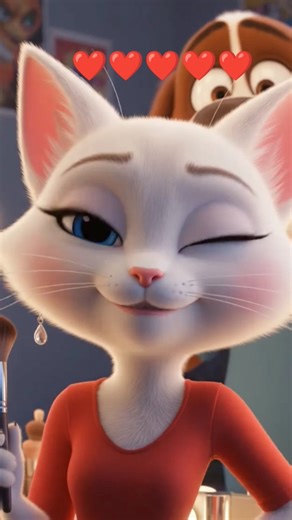 “The cat went on a date.” #animation #cat #dog #short video