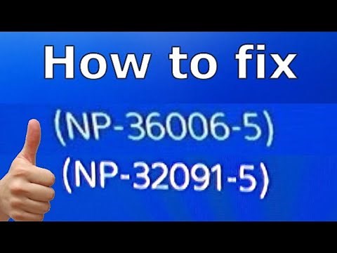 🔧 [PS4 Tutorial] How to FIX "NP-32091-5" & "NP-36006-5" 🔍