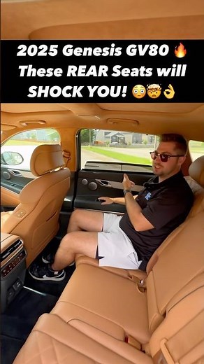 Check Out the Luxurious Rear Seats of the 2025 Genesis GV80 for *Only* $81,000!