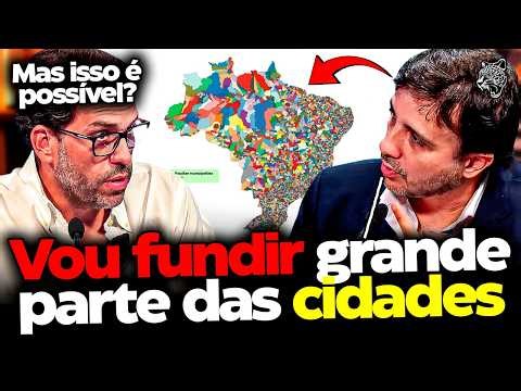 Renan Santos explains his proposal to merge municipalities.