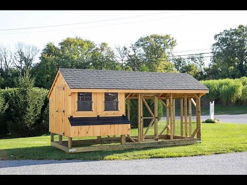 Ultimate Backyard Chicken Coop with Run | 7x16 Combination Chicken Coop