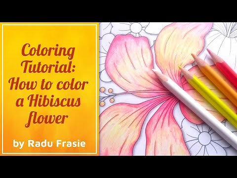 Coloring Tutorial - Coloring a Hibiscus flower