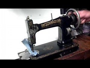 Antique 1913 Ornate White FR Rotary Treadle Sewing Machine FR2857886