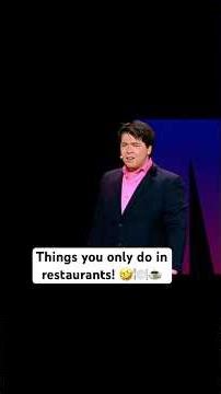 Things you only do in restaurants! 🤣🍽️☕️ #standupcomedy