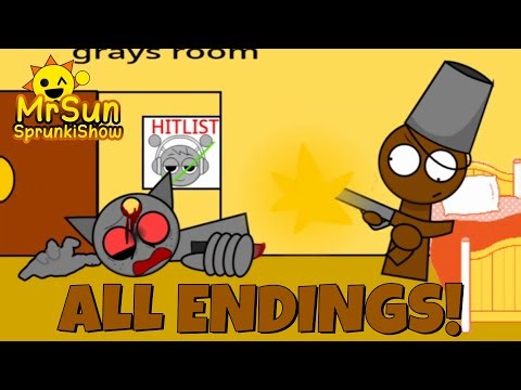 Brud HORROR Game NEW UPDATE!! [Sprunki: Brud gets a snack at 12:00 AM ALL ENDINGS]