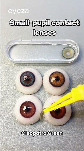 Small-pupil colored contacts are going viral! 🔥 Which one are you obsessed with? #smartphone #lenses
