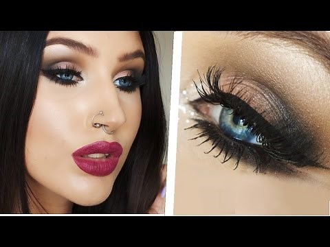 Arab inspired double winged eyeliner | smokey eye makeup tutorial