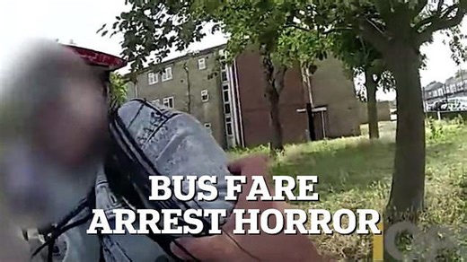 Moment Met officer assaults woman for alleged bus fare evasion
