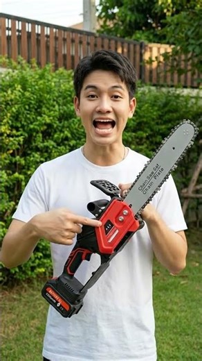 Real-world review: 12-inch cordless chainsaw with a 55000mAh battery – incredibly powerful, cuts ...