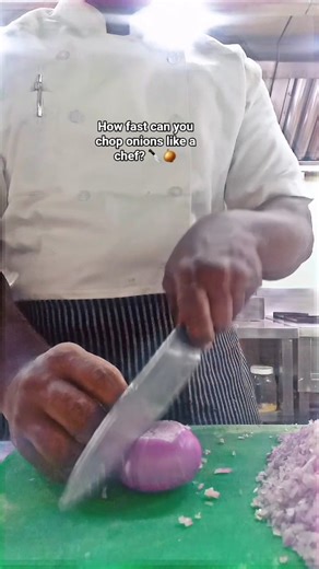 How to Chop Onions Fast & Perfectly | Chef Knife Skills Tutorial 🔪🧅| #chop #shorts