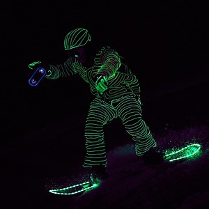 966K views · 1.8K reactions | These snowboarders went down an Austrian mountain in pitch black wearing LED lights. | Insider Tech Presents | Facebook