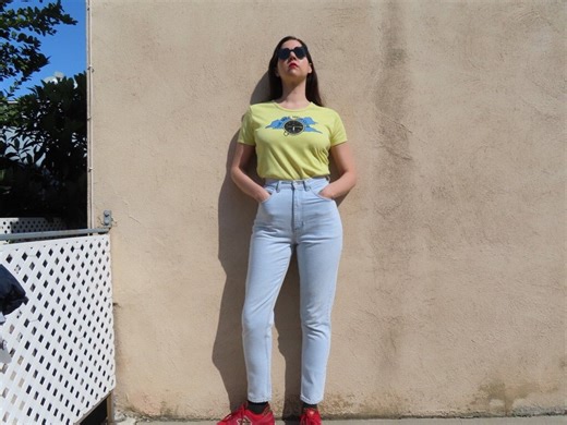 1990s Jordache Jeans Light Wash Blue Slim Fit Tapered Leg High Waisted Cotton Denim Size 28" Waist / 42" Hip / 12.5" Rise / 30.5" Inseam - Etsy