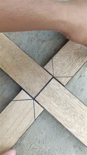 Tricks to connect four pieces of wood together #woodworking#wood #connect #tricks#diy #viralvideo